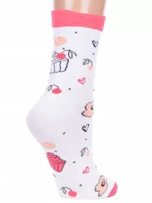 Детские носки "Красная ветка", С-2132, БЕЛЫЕ
