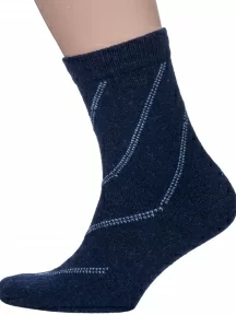 Мужские теплые носки Hobby Line, 6283, ТЕМНО-СИНИЕ