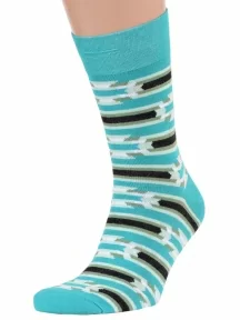 Мужские носки MSCLUB №М43, nm-468, БИРЮЗОВЫЕ