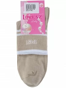 Женские носки LORENZline, С25, БЕЖЕВЫЕ