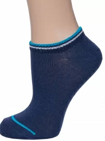 Детские ультракороткие носки "Борисоглебский трикотаж", 8С29, СИНИЕ