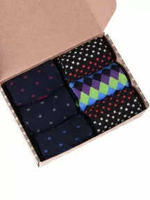 Набор из 6 пар мужских хлопковых носков (ТМ Grinston socks), PG-18D1-2-3-6k, микс 2
