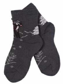 Детские махровые носки LORENZline, Л83, ТЕМНО-СЕРЫЕ