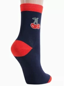 Женские носки ХОХ, G-3R16, ТЕМНО-СИНИЕ