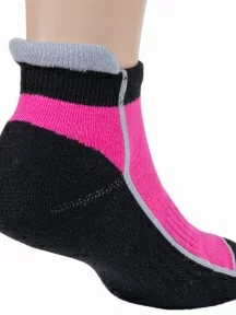 Комплект из 3 пар детских носков с махровым следом ХОХ, 3-SPD-12, ЧЕРНО-МАЛИНОВЫЕ