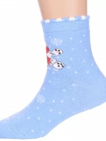 Детские махровые носки LORENZline, Л62, ГОЛУБЫЕ