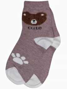 Детские носки RuSocks (Орудьевский трикотаж), Д3-13502, рис. 01, БЕЖЕВЫЕ