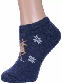 Женские махровые шерстяные носки АЛЬТАИР, ДМ-50, ДЖИНС