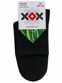 Мужские бамбуковые носки ХОХ, X-1124, ЧЕРНЫЕ