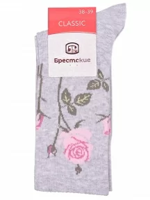 Женские спортивные носки Брестские (БЧК), 20С1141, рис. 569, СВЕТЛО-СЕРЫЕ МЕЛАНЖ