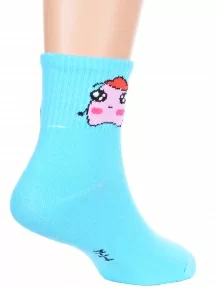 Детские спортивные носки Hobby Line, Ндх4366, ГОЛУБЫЕ