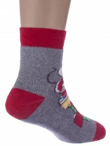 Детские махровые носки Брестские(БЧК), 14С3060, рис. 893, СЕРЫЕ МЕЛАНЖ