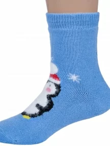 Детские махровые носки "НАШЕ" Смоленской чулочной фабрики, 232С28, рис. 1, ДЖИНСОВЫЕ №46