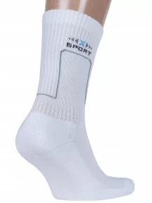 Мужские носки с махровым следом ХОХ, SPM-11, БЕЛЫЕ