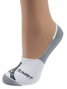 Комплект из 2 пар подследников unisex ХОХ FANTASY, 2-SF-6, БЕЛО-СЕРЫЕ