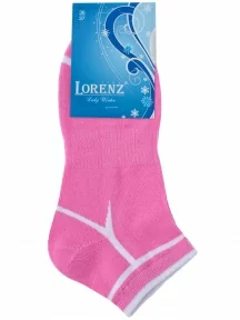 Женские носки с махровым следом LORENZline, С24М, РОЗОВЫЕ