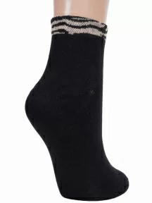 Женские носки Альтаир, А210, ЧЕРНЫЕ, рис. Зебра