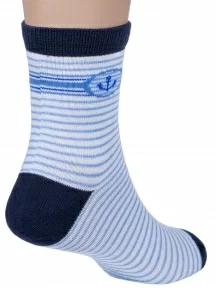 Комплект из 5 пар детских носков LORENZLine ТЕМНО-СИНИЕ (5-Л65)