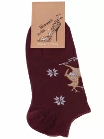 Женские махровые шерстяные носки АЛЬТАИР, ДМ-50, БОРДОВЫЕ