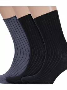 Комплект из 3 пар носков с ослабленной резинкой Альтаир, 3-А205, микс 1