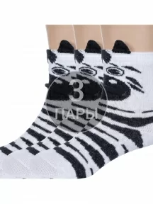 Комплект из 3 пар детских носков "Красная ветка", 3-С-788, БЕЛЫЕ