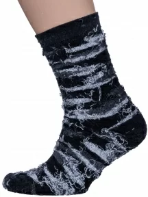 Мужские махровые носки "НАШЕ" Смоленской чулочной фабрики, 532С8, рис. 1, ЧЕРНЫЕ №1