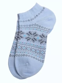 Женские носки из полушерсти Grinston socks (PINGONS), 17D4, ГОЛУБЫЕ