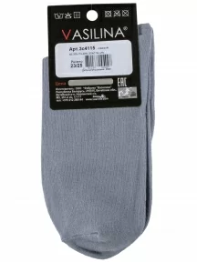 Мужские носки VASILINA, 3С4115, СЕРЫЕ