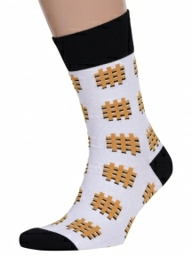 Мужские носки MSCLUB №М38, nm-416, БЕЛЫЕ