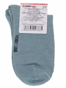 Женские носки Hobby Line, Нжх334-2, ТЕМНО-БИРЮЗОВЫЕ