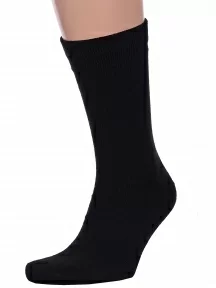 Мужские полушерстяные носки LORENZline, В1, ЧЕРНЫЕ