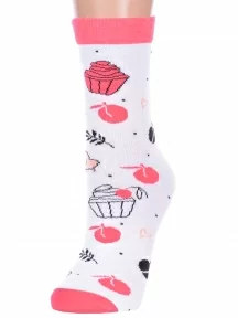 Детские носки "Красная ветка", С-2132, БЕЛЫЕ