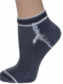 Женские носки с махровым следом LORENZline, С24М, СЕРЫЕ