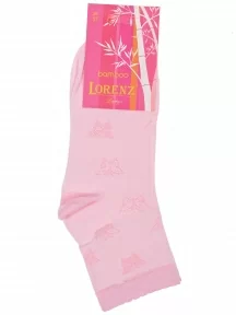 Женские бамбуковые носки LORENZline, Б9, РОЗОВЫЕ