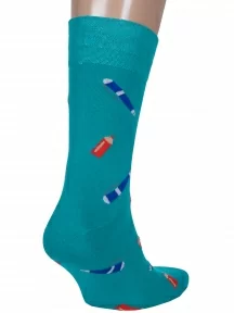 Мужские носки MSCLUB №М51, nm-587, БИРЮЗОВЫЕ