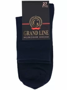 Мужские носки GRAND LINE, М-102, ТЕМНО-СИНИЕ