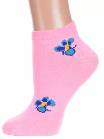Женские носки Hobby Line, Нжу550, РОЗОВЫЕ