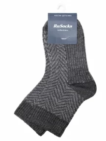 Детские полушерстяные носки RuSocks (Орудьевский трикотаж), Д-382, ТЕМНО-СЕРЫЕ, рис. 0