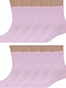 Комплект из 10 пар детских носков ХОХ, 10-d-1227, СВЕТЛО-РОЗОВЫЕ
