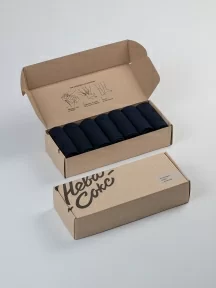 Набор из 7 пар мужских носков "Нева-Сокс", 7-ПН-01Э, ТЕМНО-СИНИЕ