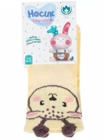 Детские облегченные носки "Борисоглебский трикотаж", 8С80, ЖЕЛТЫЕ