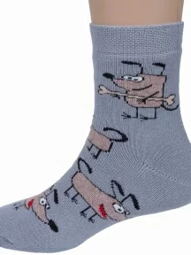 Детские махровые носки Брестские (БЧК), 14С3060, рис. 547, СВЕТЛО-СЕРЫЕ