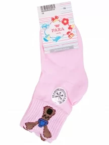 Детские спортивные носки с махровым следом PARA socks, N2D02, РОЗОВЫЕ