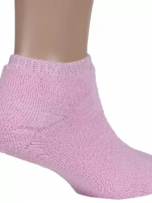 Детские короткие носки с наружной махрой ХОХ, DZ-3R18, СВЕТЛО-РОЗОВЫЕ
