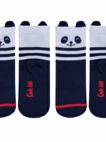 Комплект из 2 пар детских носков Conte, 2-17С-59СП, рис. 563, СИНЕ-БЕЛЫЕ