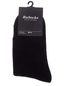 Мужские махровые носки RuSocks (Орудьевский трикотаж) ЧЕРНЫЕ (М3-33066)