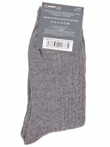 Мужские теплые носки Hobby Line, Нма6258, СЕРЫЕ