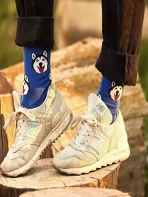 Носки unisex St. Friday Socks "Хаски не носят маски" (773-15)