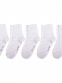 Комплект из 5 пар детских носков Conte kids, 5-5С-11СП, рис. 000, СВЕТЛО-СЕРЫЕ