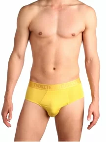 Мужские трусы-слипы из вискозы Tuosite, TS7825-7, ЖЕЛТЫЕ